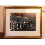 A framed and glazed limited edition print 10/15 of Venetian scene by Rigby Graham