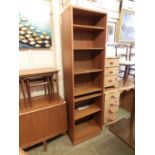 A mid-20th century Danish teak bookshelf