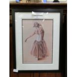A framed and glazed limited edition triple mounted print after Robert Antell titled 'Rehearsal' no.