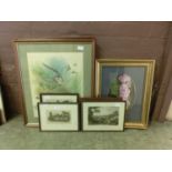 A selection of framed and glazed prints, pictures, etc