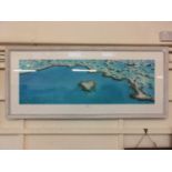 A modern framed and glazed print of coral reef scene
