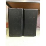 A pair of Pioneer speakers