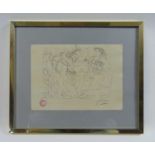 after Pablo Picasso (Spanish 1881-1973)Bacchanalian scenesigned in pencilprint20.5 cm x 28 cm(no