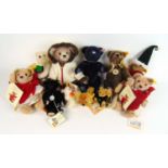 Steiff - eleven bears including three limited edition, three miniature,'Blackbear', 'Bodvoc' Ruler