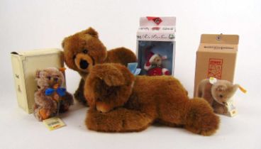 Steiff - five bears including 'Molly Braunbar' 0343/25, 'Floppy Teddy' 5700/30, boxed 'Zotty'