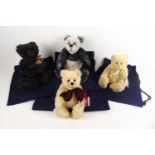Cotswold Bear Co. - three bagged limited edition bears including 'Raven' 99/100, Cherry' 72/100, '