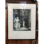 A framed and glazed original proof etching, 30 only titled 'Chapel Of Sang-Bruges' signed Percy