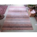 A modern striped rug