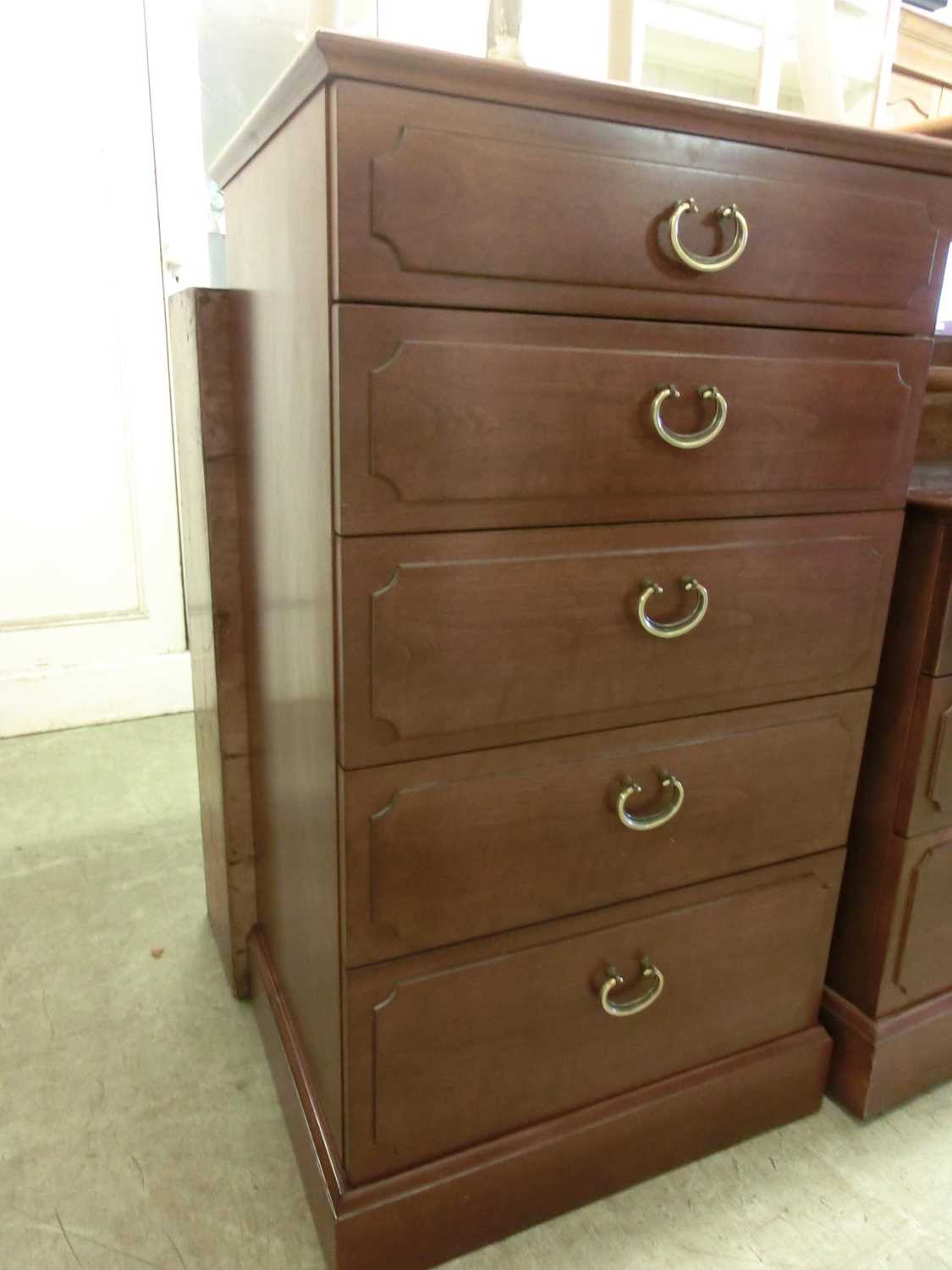 A modern G-Plan five drawer chest