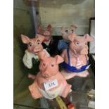 Five Natwest pigs