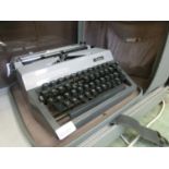 A mid-20th century Erika travelling typewriter