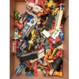 A tray containing a quantity of die cast toys by Corgi, etc