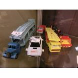 A selection of Dinky and Matchbox toys with other die cast toys to include 007 Corgi, etc