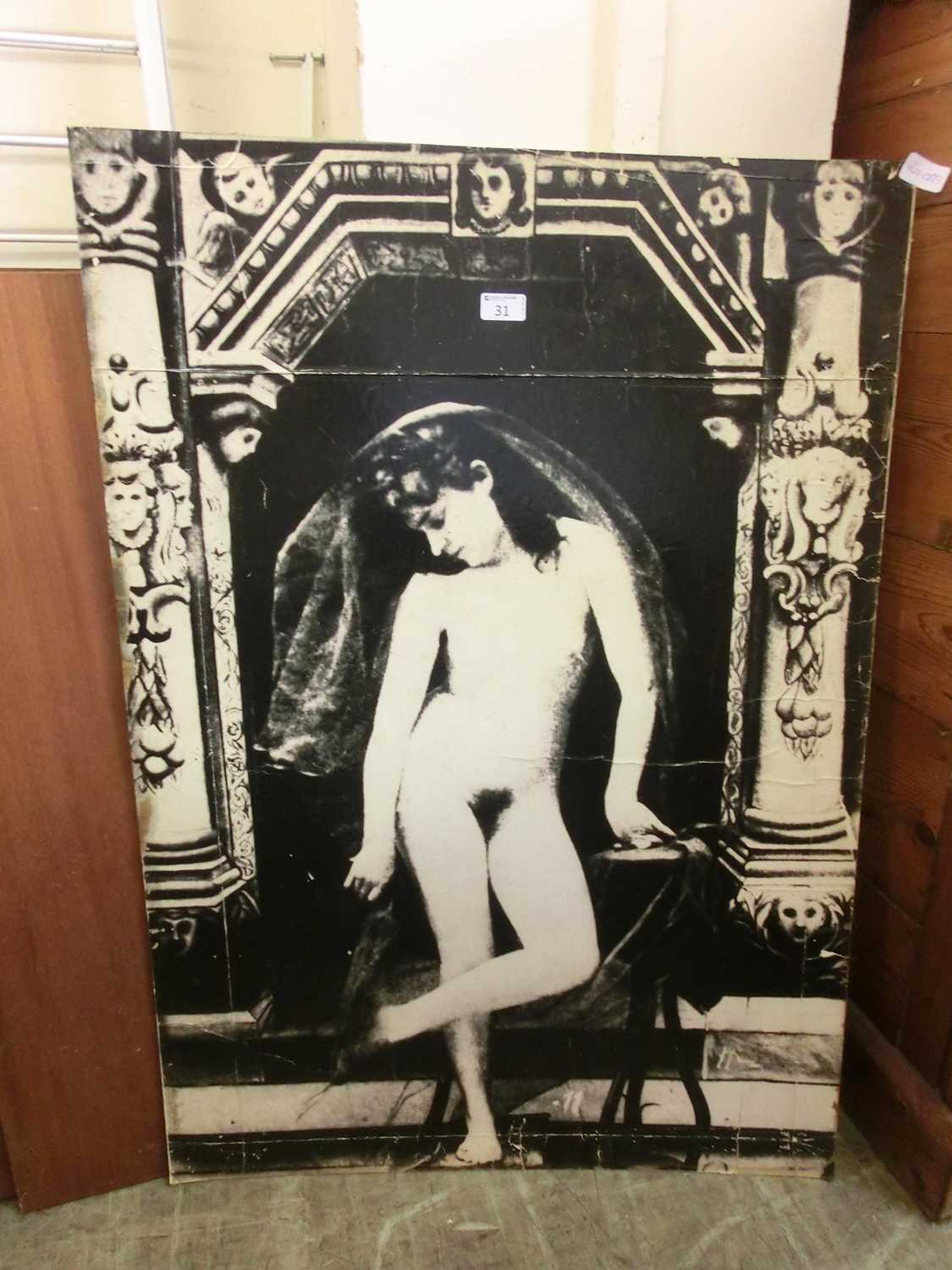 A print on card of nude