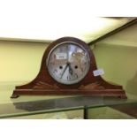 A mid-20th century oak cased mantle clock