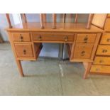 An early 20th century walnut desk