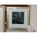 A framed and glazed limited edition double mounted print titled 'Butterfly Parade' no. 123/195