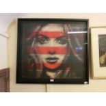 A framed and glazed limited edition print of lady (34 of 50) signed bottom right