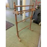 A beech towel rail