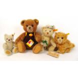 Stieff - four teddy's including 'Dorma', bride, cat and teddy