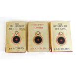 J.R.R Tolkien, The Lord Of The Rings trilogy.1st Edition, 7th impression of The Fellowship Of The