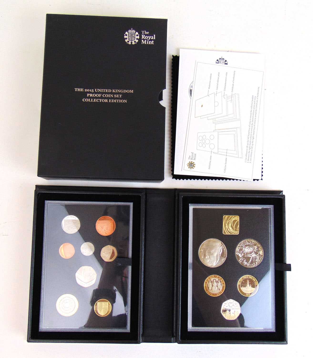 A 2015 United Kingdom Collector Edition coin poof set