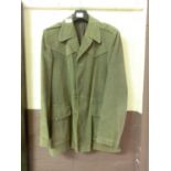 A green cord jacket