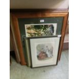 Three limited edition framed and glazed prints of still life and garden scene along with a print