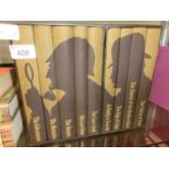A set of Folio Society Sherlocke Holmes books and a complete set of - stories