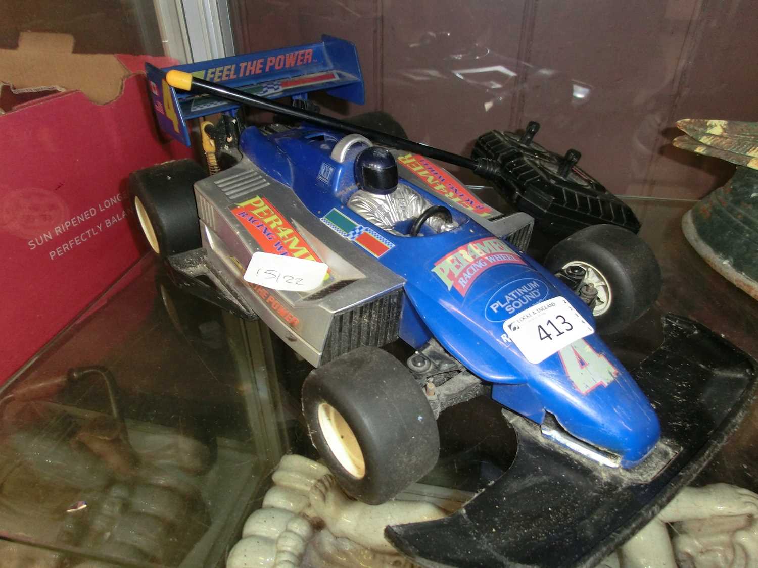 An RC racing car