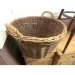 A cane log basket