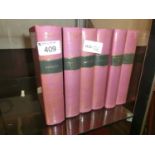A set of hardback novels by the Bronte sisters