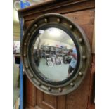 A Regency style convex mirror