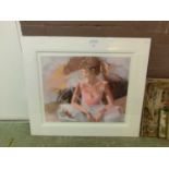 A large limited edition print signed Christine Comyn titled 'On The Threshold' 60/195 with COA