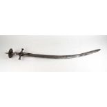 A 19th century Indian Tulwar sword, blade length 76 cm.No scabbard