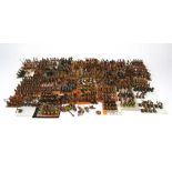 A collection of approximately 620 hand painted lead ancient figures, h.25 mm