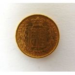 A Queen Victoria gold full sovereign dated 1871