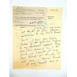 WWII interest- a 1942 facsimile two sided letter thanking contributions to Mrs. Churchills Red Cross