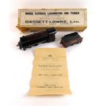 A Bassett Lowke scale model steam locomotive Main Line tender type, gauge 0, in original box and