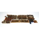 A collection of approximately 145 hand painted lead ancient figures, h.25 mm