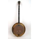 A Ludwig 'Stratford' 22 fret banjo