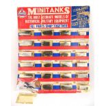 A shop display of AHM Minitanks, plastic models that snap together