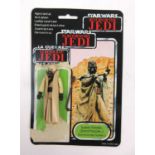 A Star Wars Return of the Jedi figure 'Tusken Raider (Sand People)' with card back