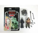 A Star Wars Return of the Jedi figure 'Stormtrooper' with card back together with 'The Emperor', '