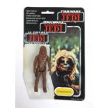 A Star Wars Return of the Jedi figure 'Chewbacca' with card back