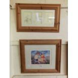 Two framed and glazed Winnie the Pooh prints