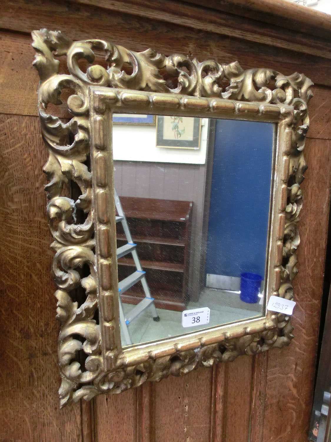 A 19th century floral giltwood framed mirror