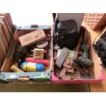 Two trays of hand tools etc.