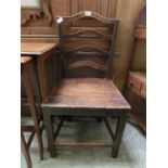 A 19th century elm single chair