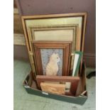 A tray containing artworks of cats
